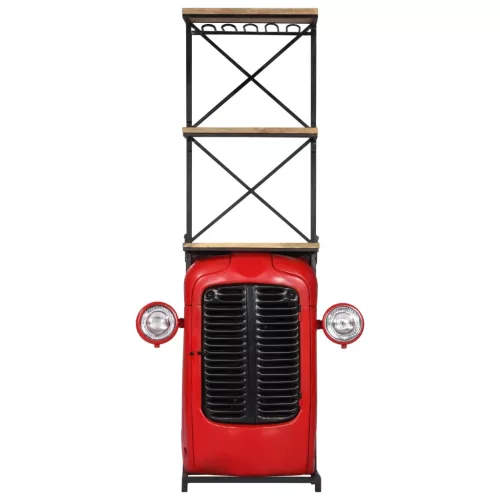 Tömör mangófa traktor borszekrény 49 x 31 x 172 cm
