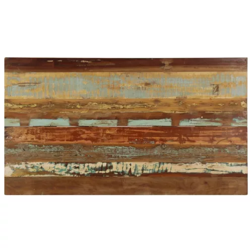 Tömör újrahasznosított fa étkezőasztal 140 x 80 x 76 cm