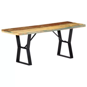 Tömör újrahasznosított fa pad 110 cm