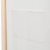 Krémszínű 6-paneles szövetparaván 240 x 170 x 4 cm