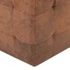 2 db barna művelúr éjjeliszekrény 30 x 30 x 30 cm