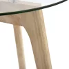 2 db edzett üveg kisasztal
