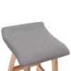 Világosszürke szövet bárszék
