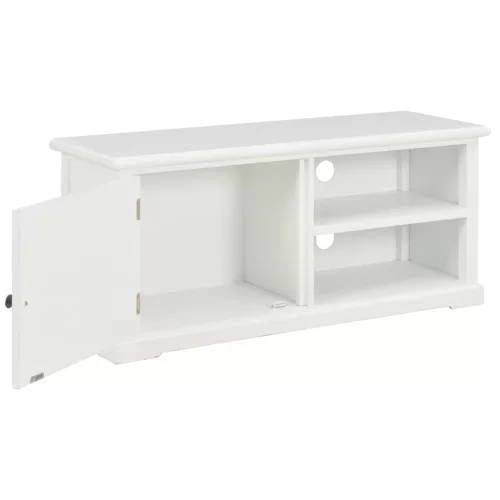 Fehér fa TV-szekrény 90 x 30 x 40 cm