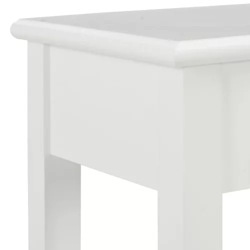 Fehér fa tálalóasztal 110 x 35 x 80 cm