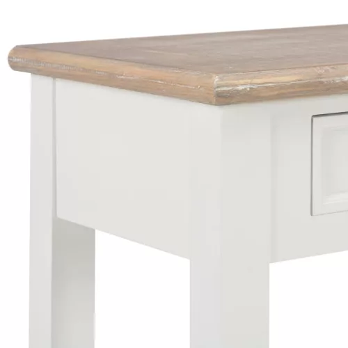 Fehér fa tálalóasztal 110 x 35 x 80 cm