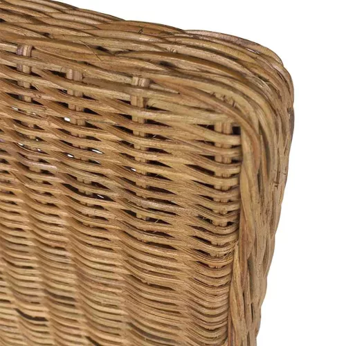 6 db barna természetes rattan étkezőszék