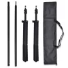 Fotóstúdió-felszerelés 3 pamut háttérrel, kerettel 3 x 6 m