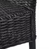 4 db fekete Kubu rattan és mangófa étkezőszék