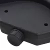 Antracitszürke kültéri napernyő hordozható talppal