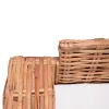 3-személyes természetes rattan kerti kanapé