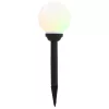 8 db napelemes kültéri LED gömblámpa 15 cm RGB
