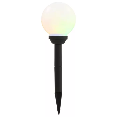 8 db napelemes kültéri LED gömblámpa 15 cm RGB