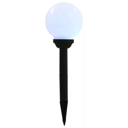8 db napelemes kültéri LED gömblámpa 15 cm RGB