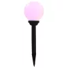 8 db napelemes kültéri LED gömblámpa 15 cm RGB