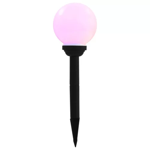 8 db napelemes kültéri LED gömblámpa 15 cm RGB