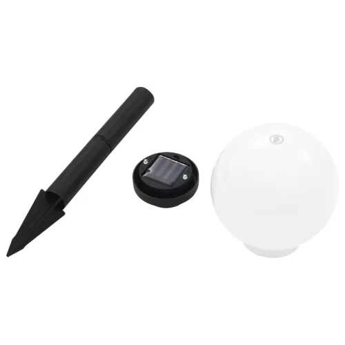 8 db napelemes kültéri LED gömblámpa 15 cm RGB