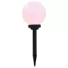 6 db napelemes kültéri LED gömblámpa 20 cm RGB