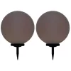 2 db napelemes kültéri LED gömblámpa 50 cm RGB