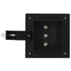 12 db fekete négyzet alakú kültéri napelemes LED lámpa 12 cm