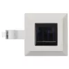 12 db fehér négyzet alakú kültéri napelemes LED lámpa 12 cm