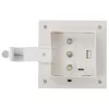 12 db fehér négyzet alakú kültéri napelemes LED lámpa 12 cm