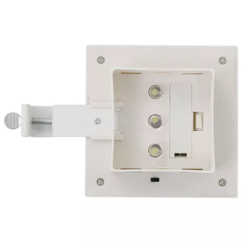 12 db fehér négyzet alakú kültéri napelemes LED lámpa 12 cm