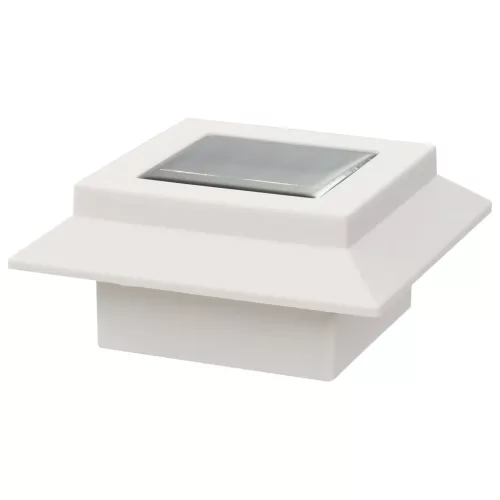 12 db fehér négyzet alakú kültéri napelemes LED lámpa 12 cm