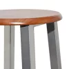 4 db ezüst és barna MDF bárszék