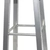 4 db ezüst és barna MDF bárszék