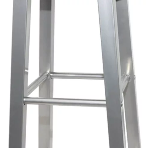 4 db ezüst és barna MDF bárszék