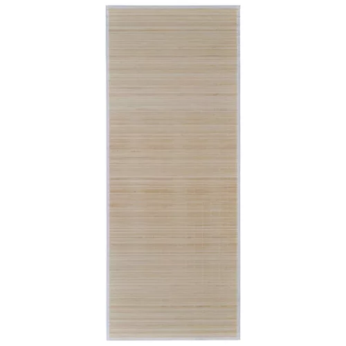 4 db téglalap alakú természetes bambuszszőnyeg 120 x 180 cm