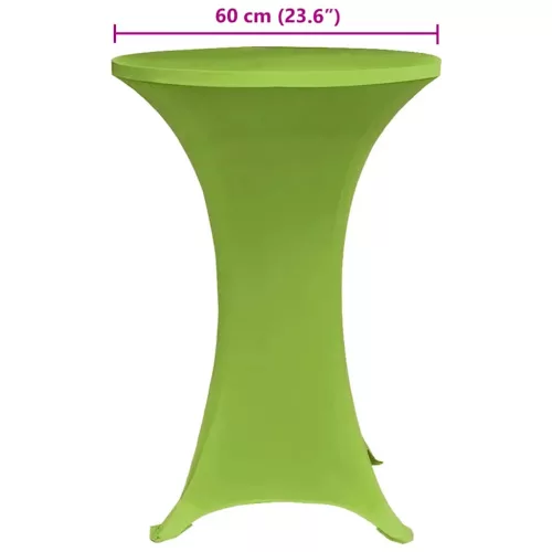 4 db zöld sztreccs asztalterítő 60 cm