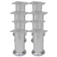 8 darab kerek króm kanapéláb 120 mm