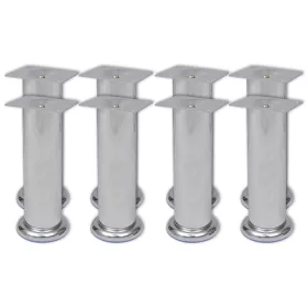 8 darab kerek króm kanapéláb 180 mm