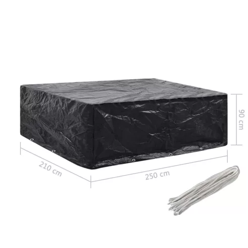 2 db kerti bútor huzat 8 fűzőlyukkal 250 x 210 x 90 cm