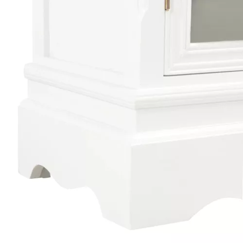 Fehér tömör fenyőfa tálalószekrény 70 x 28 x 70 cm