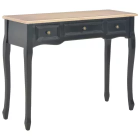 280046  Dressing Console Table with 3 Drawers Black