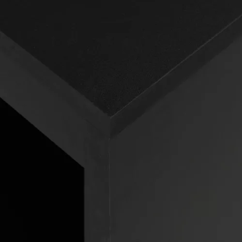 Fekete bárasztal polccal 110 x 50 x 103 cm