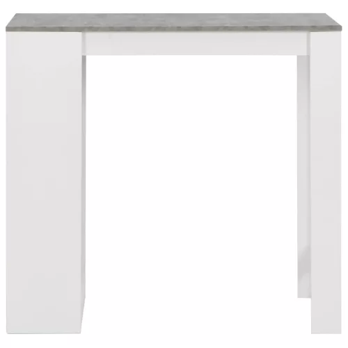 Fehér bárasztal polccal 110 x 50 x 103 cm