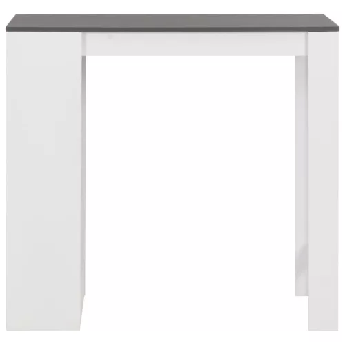 Fehér bárasztal polccal 110 x 50 x 103 cm