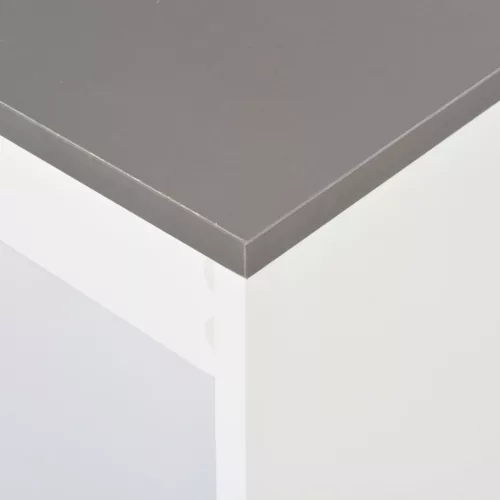 Fehér bárasztal polccal 110 x 50 x 103 cm