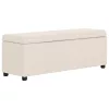 Krémszínű poliészter pad tárolórekesszel 116 cm