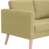 2-személyes zöld szövetkanapé