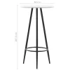 Fehér MDF bárasztal 60 x 107,5 cm