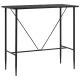 Fekete MDF bárasztal 120 x 60 x 110 cm