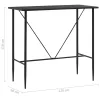 Fekete MDF bárasztal 120 x 60 x 110 cm