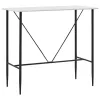Fehér MDF bárasztal 120 x 60 x 110 cm