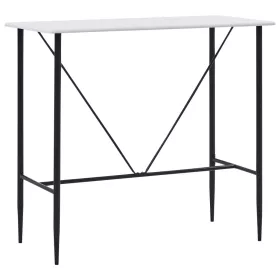 Fehér MDF bárasztal 120 x 60 x 110 cm