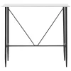 Fehér MDF bárasztal 120 x 60 x 110 cm